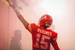 Patrick Mahomes Looks Cool In His Kansas City Chiefs Jersey Wallpaper