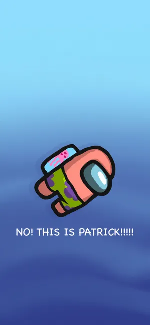 Patrick Star Crossover Among Us 4k Wallpaper