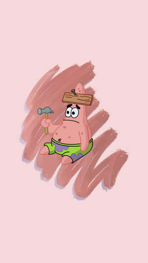 Patrick, The Friendly Starfish From Spongebob, Ready To Take Adventure! Wallpaper