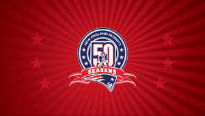 Patriots Logo 50 Seasons In Nfl Wallpaper