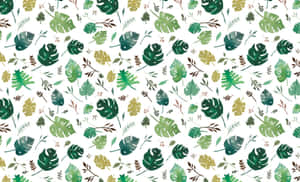 Pattern Desktop Leaves Wallpaper