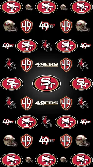 Pattern Logo Sf 49ers Iphone Wallpaper