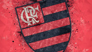 Patterned Flamengo Fc Logo Wallpaper