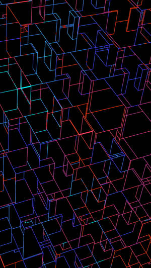 Patterned Neon Aesthetic Iphone Wallpaper