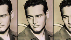 Paul Newman Photo Collage Wallpaper