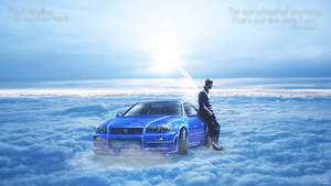 Paul Walker In The Clouds Wallpaper