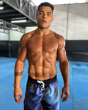 Paulo Costa Showing Abs Wallpaper