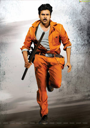 Pawan Kalyan With Wooden Stick Wallpaper