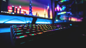 Pc Desktop Background Led Keyboard Wallpaper