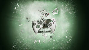 Pc Gaming Destroyed Controller Wallpaper