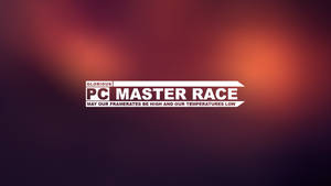 Pc Master Race Blurred Red Wallpaper