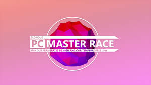 Pc Pinky Master Race Wallpaper
