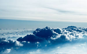 Peaceful High Clouds In Lavender Sky Wallpaper