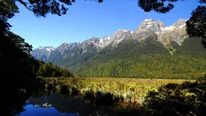 Peaceful Mountain Scenery Wallpaper
