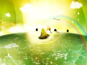 Peaceful Rainbow Wallpaper
