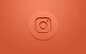 Peach Instagram Logo Wallpaper