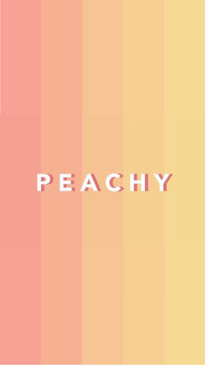 Peachy Text On Pastel Peach Shades Wallpaper