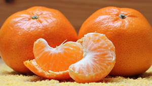 Peeled Orange Fruits Wallpaper