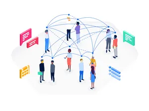 People Connecting Wallpaper