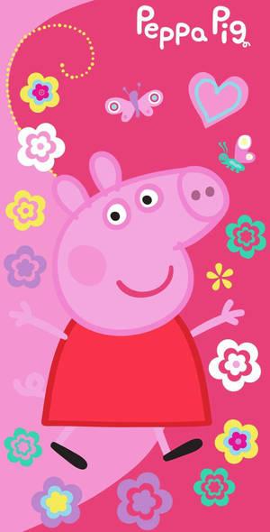 Peppa Pig Butterflies Wallpaper