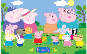 Peppa Pig Family And Friends Wallpaper