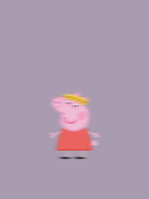 Peppa Pig Iphone Blurry Panic Meme Wallpaper