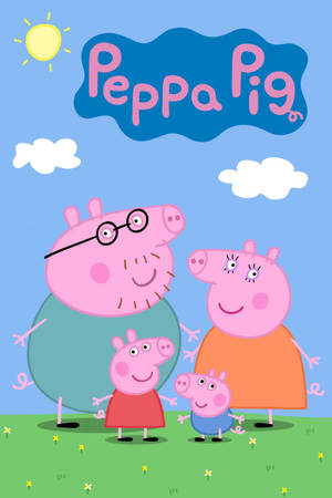 Peppa Pig Iphone Family Pic Wallpaper