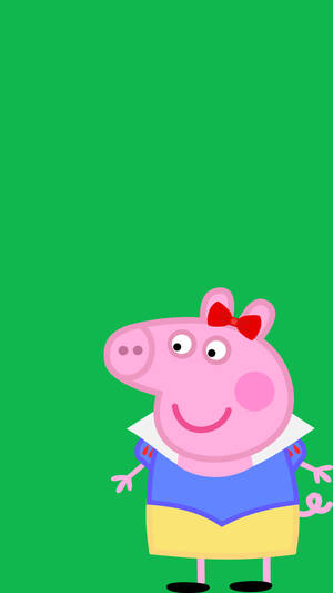 Peppa Pig Phone Snow White Clothes Wallpaper
