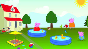 Peppa Pig Playground Wallpaper