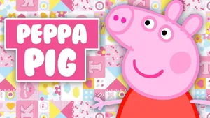 Peppa Pig Red Dress Wallpaper