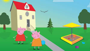 Peppa Pig Sandbox Wallpaper