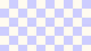 Periwinkle Blue Checkered Wallpaper