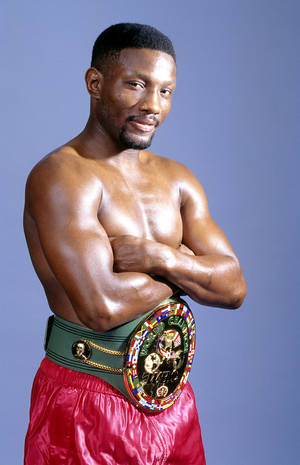 Pernell Whitaker Posing For Belt Wallpaper