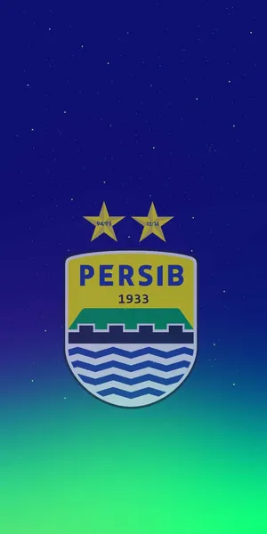 Persib Bandung Logo Starry Background Wallpaper
