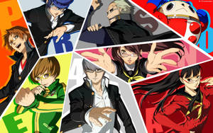 Persona 4 Character Polygons Wallpaper