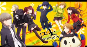 Persona 4 Characters Having Fun Wallpaper