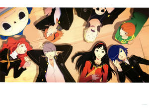Persona 4 Characters Lying Wallpaper