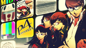Persona 4 Characters On Midnight Channel Wallpaper