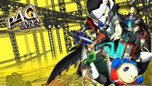 Persona 4 Golden Characters Stage Wallpaper