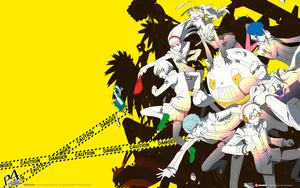 Persona 4 The Animation Danger Cast Wallpaper