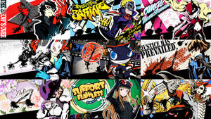 Persona 5 4k Collage Wallpaper