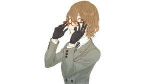 Persona 5 4k Goro Glasses Wallpaper