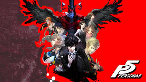 Persona 5 Game Cover Wallpaper