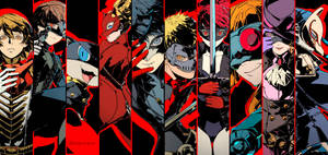 Persona 5 Royal Characters Collage Wallpaper