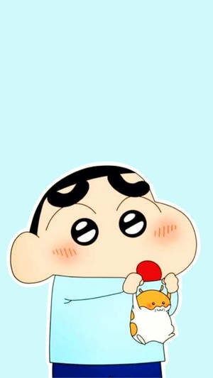 Pet Hamster Of Shin Chan Iphone Wallpaper