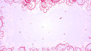 Petals With Pink And White Swirls Wallpaper