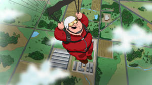Peter Griffin Skydiving Wallpaper