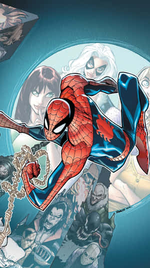 Peter Parker Puts On His Superhuman Suit To Fight Crime Wallpaper
