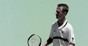 Petr Korda In Action During A Professional Tennis Match Wallpaper