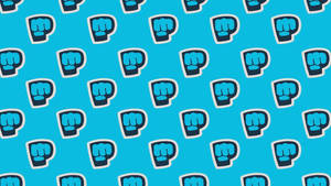 Pewdiepie Blue Brofist Pattern Wallpaper